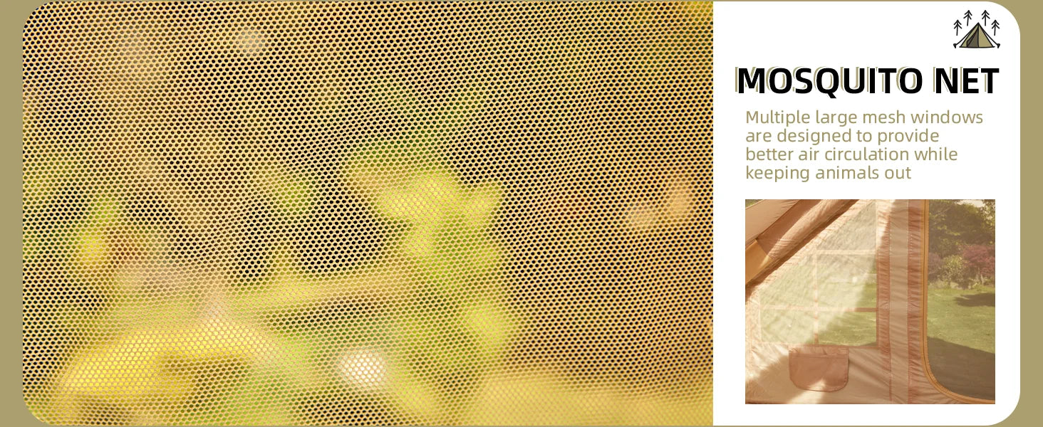 129 Square Feets Large Inflatable Camping Tent,8-10 People Blow up tent,waterproof 4 season Glamping tent,tent for camping