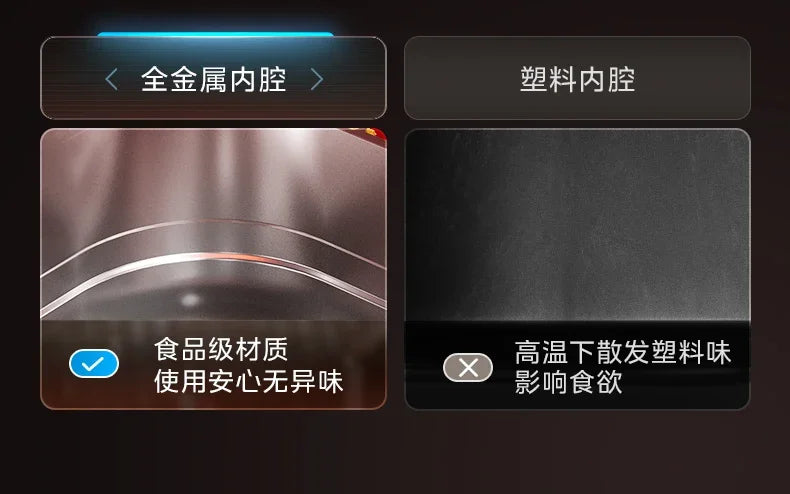 Large Capacity Air Fryer for Household Use Modern Kitchen Appliance Electric Cooking Machine with No Flip Visual Feature