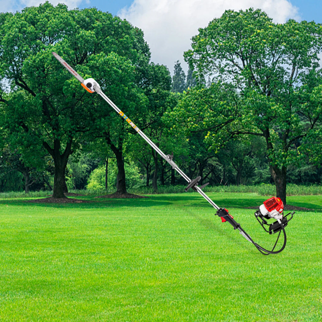 Powerful 52cc 4 in 1 Multi Functional Trimming Tools Gas Hedge Trimmer Weed Eater String Trimmer  Brush Cutter Pole Saw