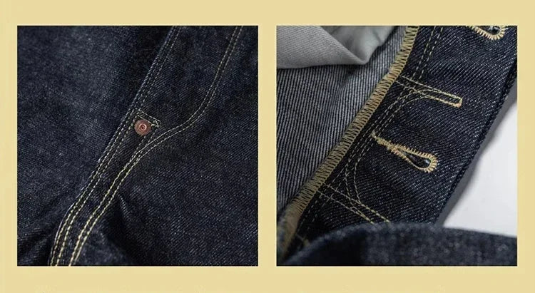 Non Stock 1936 Model Cowboy Selvedge Denim Jeans 36101B Amekaji Cinch Back Men Pants