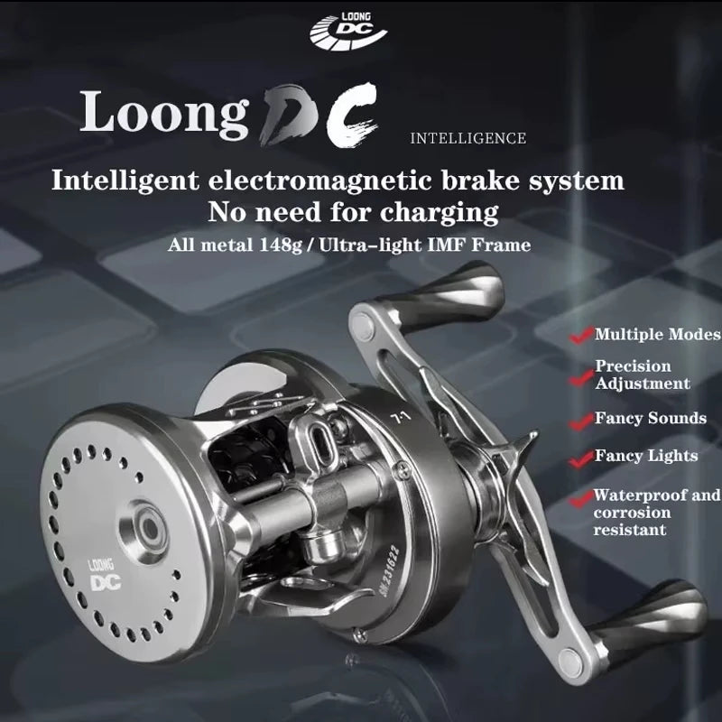 LOONGZE Airlite B100 B101 HG DBC-II Baitcasting Reel BFS Bait Finesse All Metal Magnetic Brake Casting Reel for Bass Trout