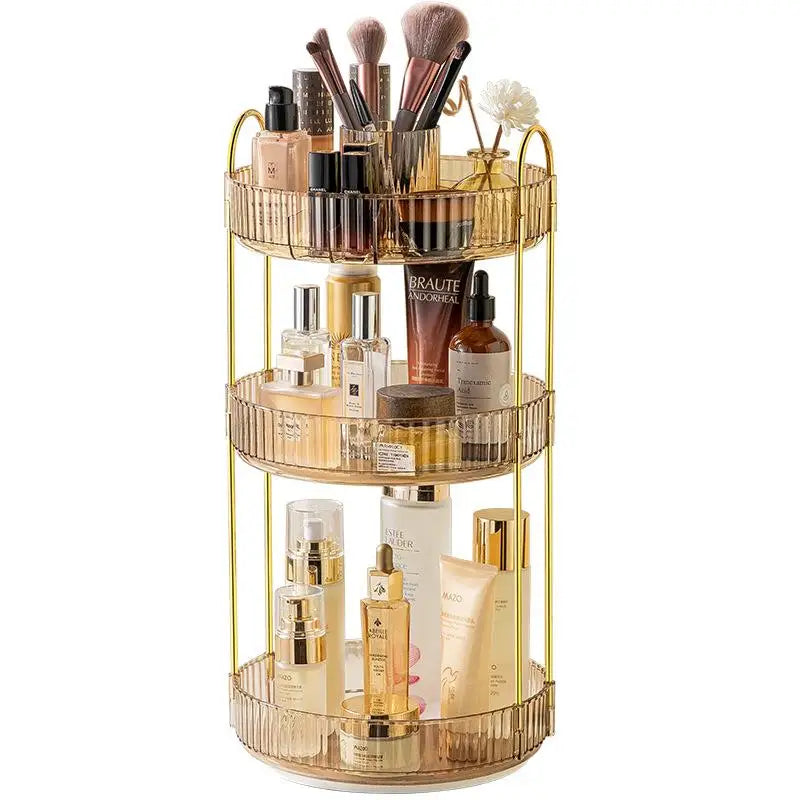 Luxury Rotating eup Storage Ra Perfume Cosmetic Organizer elf for Batoom Kitchen Desktop Skin Care Products Holder