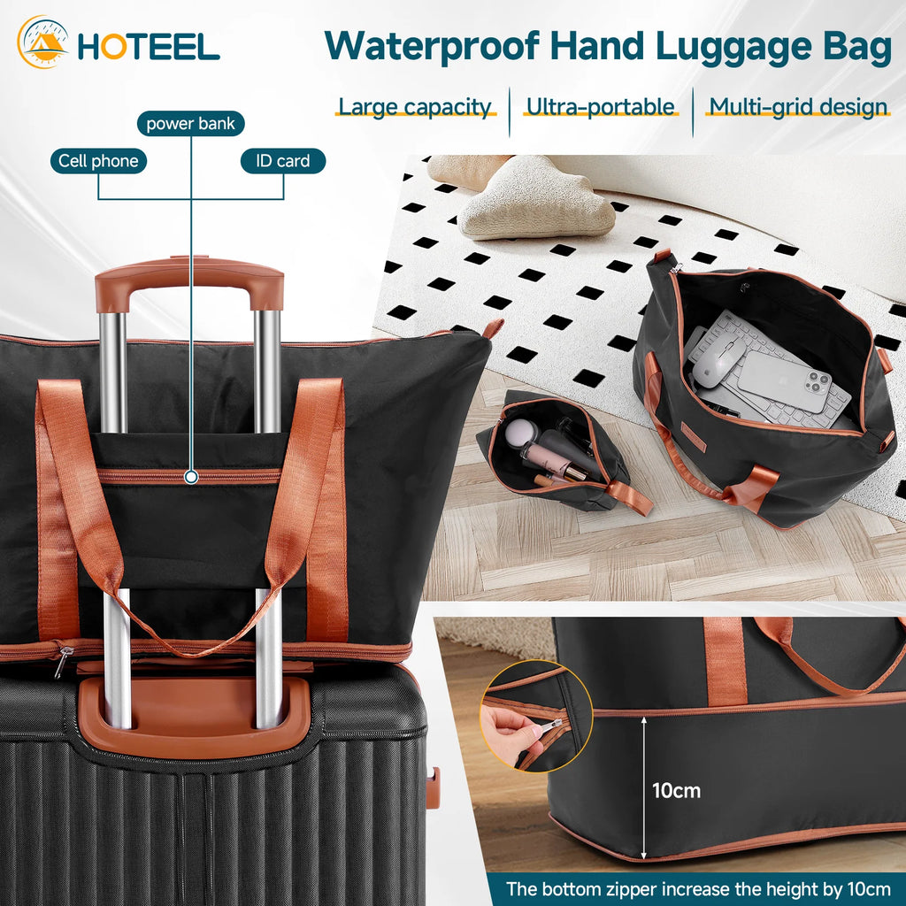 6 Piece Luggage Set With Spinner Wheels Carry On Suitcase Set Duffel&Toiletry Bag With TSA Lock ABS+PC For Business Travel