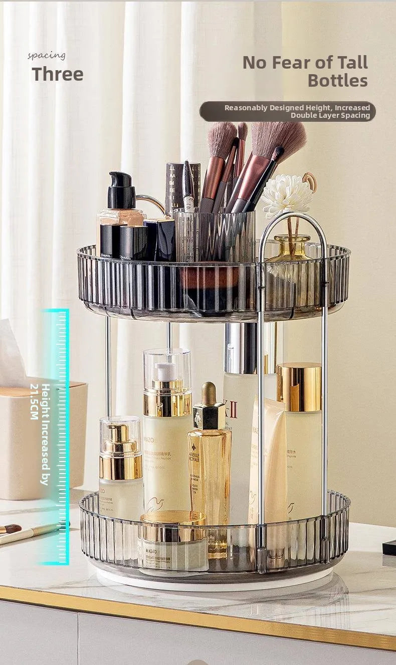 Luxury Rotating eup Storage Ra Perfume Cosmetic Organizer elf for Batoom Kitchen Desktop Skin Care Products Holder
