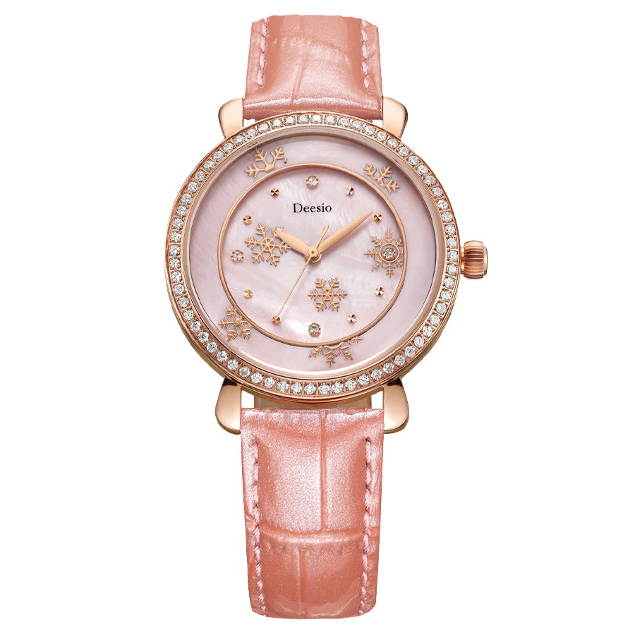 Deesio Original Design Watch Woman E2010 30m Waterproof Trend Quartz Wristwatch Fashion Luxury Band Women's Wristwatch Clock Y2k