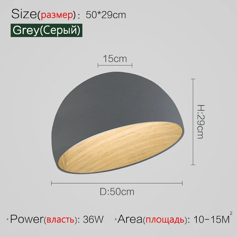 Nordic Wooden Ceiling Chandelier Modern Duo Ceiling Light For Hall Living Room Balcony Restaurant Creative Inclined Ceiling Lamp