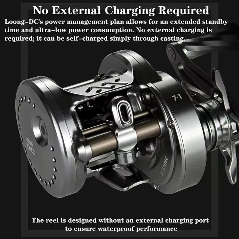 LOONGZE Airlite B100 B101 HG DBC-II Baitcasting Reel BFS Bait Finesse All Metal Magnetic Brake Casting Reel for Bass Trout
