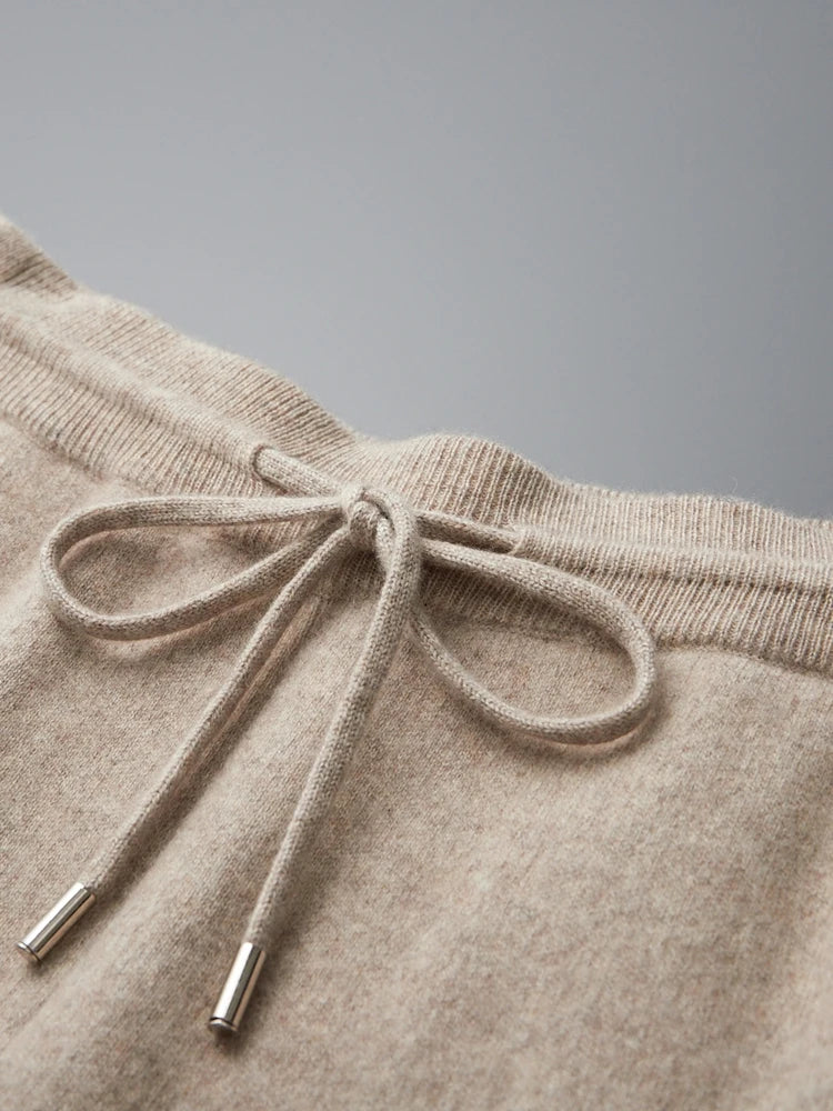 Men' 100% Cashmere Sweater Coat Cashmere Pants Suit Autumn Winter Thick Soft Warm Cashmere Knitwear Smart Casual Cashmere Suit