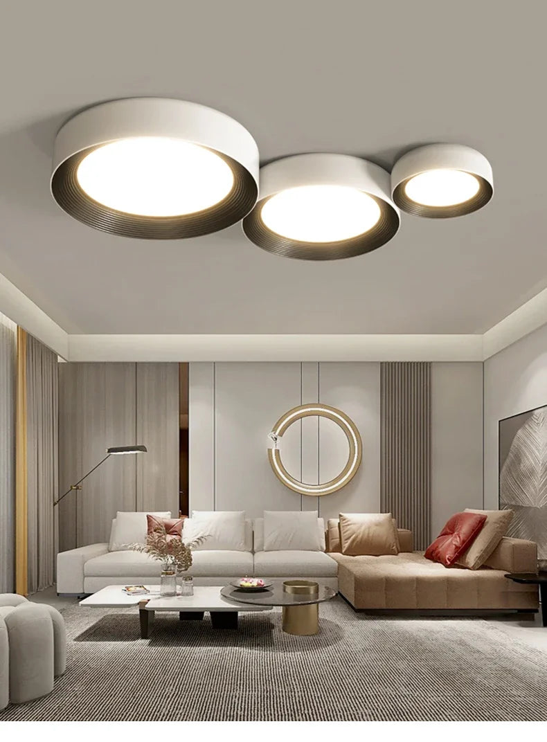 Modern LED Ceiling Lights Square Circular Shape Dimmable Ceiling Lamps Bedroom Balcony Aisle Home Indoor Lighting Ceiling Lights
