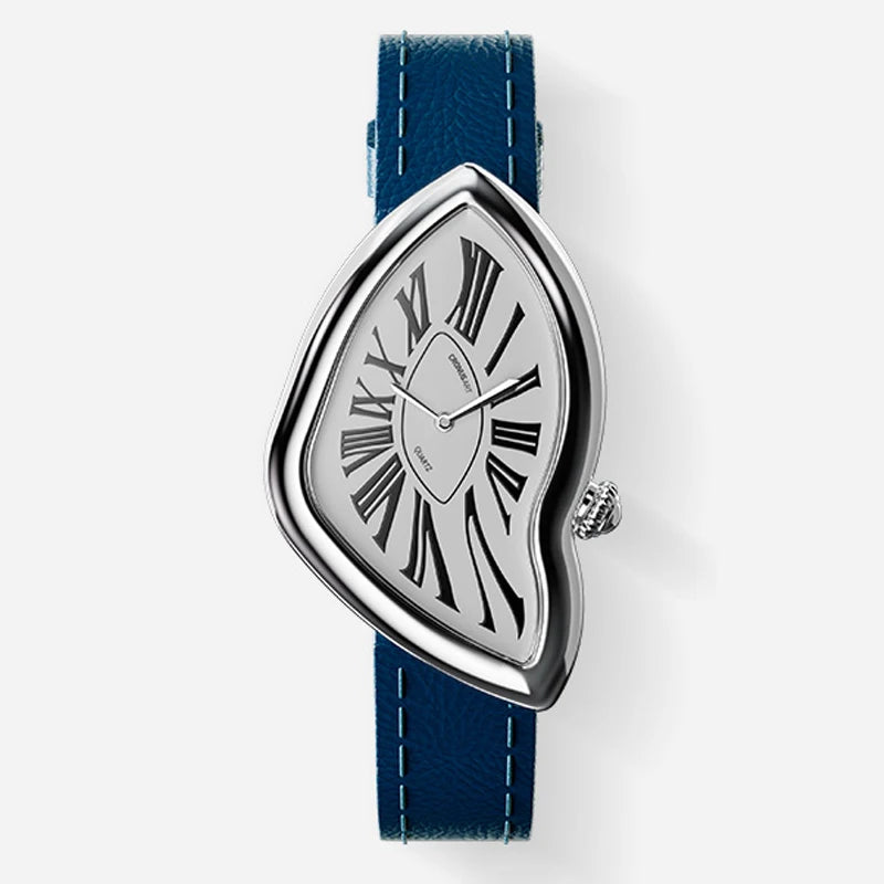 CRONUSART Women Quartz Watch 28mm*46mm Luxury Ladies Wristwatch Irregular Case Crystal Mirror Thickness 8.1mm