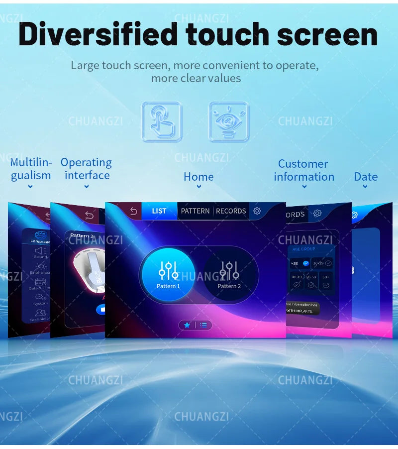 Portable HIEMT 6500W RF 15T 200HZ Body Shaper Muscle Growth Fat Burning High Intensity Electromagnetic Stimulator