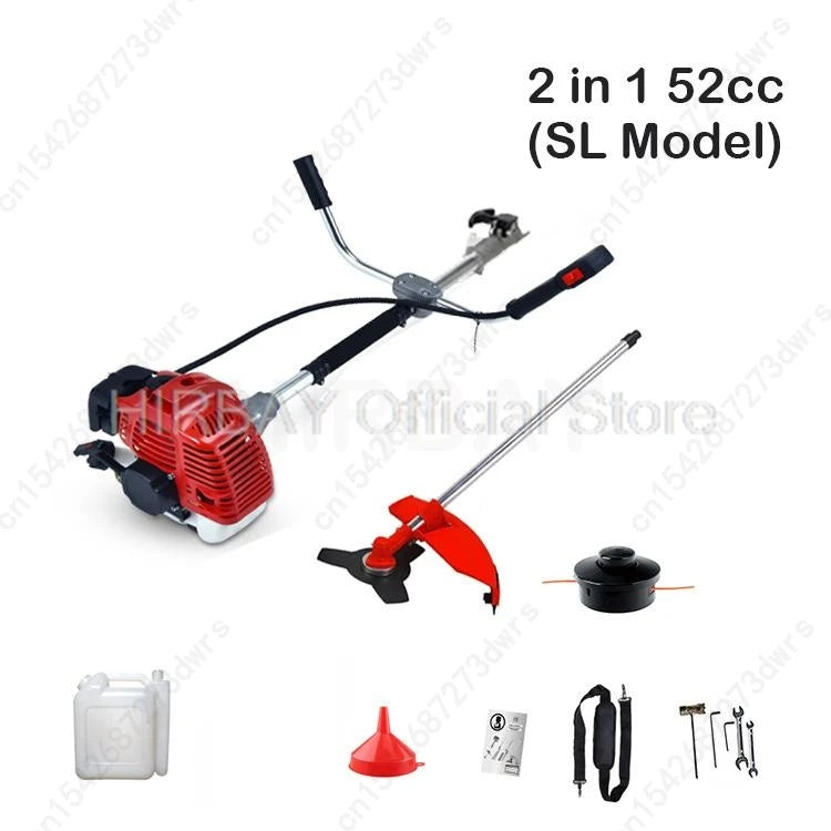 Professional Petrol Engine Garden Tool Kit With Chainsaw Brush Cutter Hedge Trimmer Pole Pruner And Multifunction Trimming