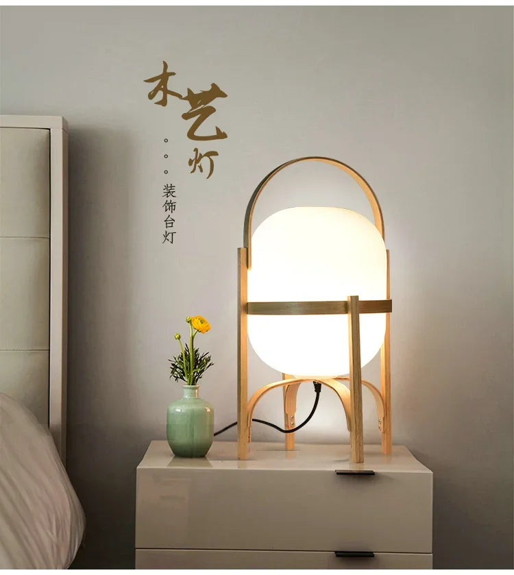 Cole Cestita Floor Lamp Art Modern Simple Led Wood Light Living Room Study Bedroom Bedside Lamp Home Restaurant Decoration Light