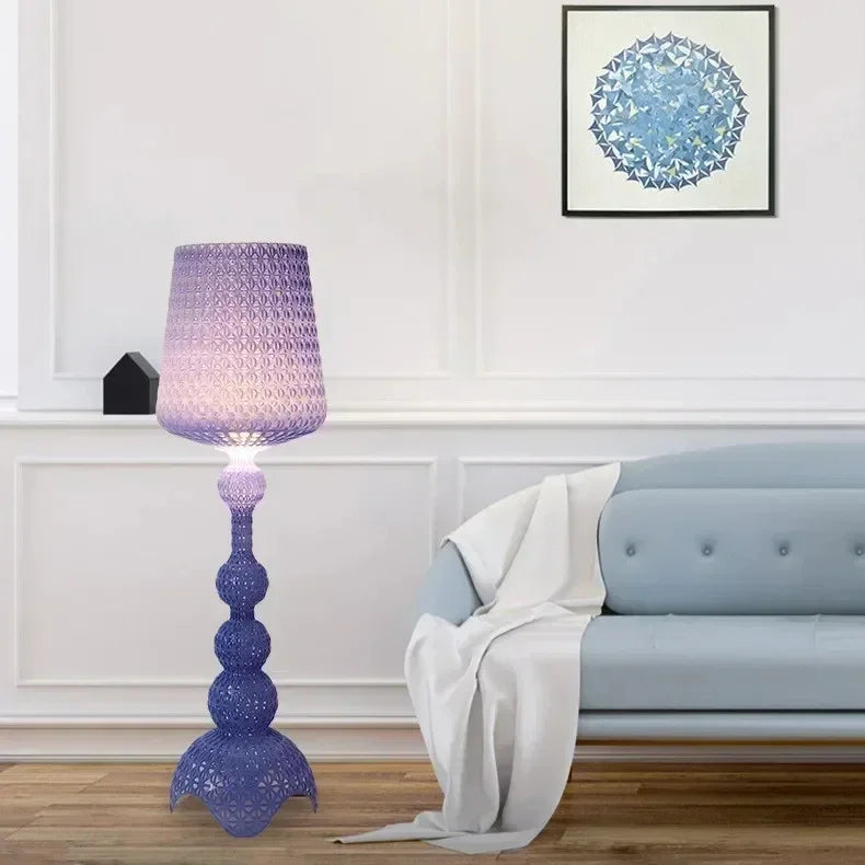 Italian designer's creative hollowed out floor lamp with living room feel, bedroom sofa decoration, atmosphere light