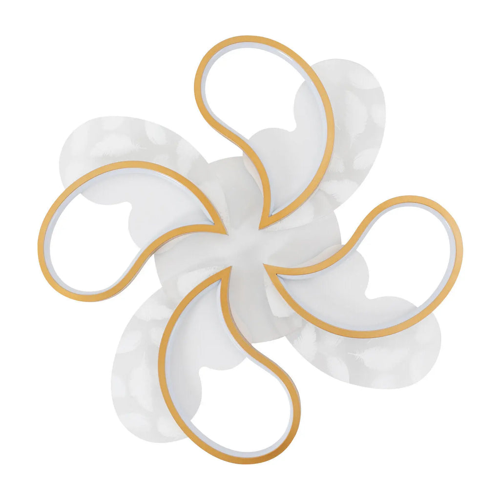 4-Lights Modern LED Acrylic Chandeleir Ceiling Light Fixtures Lamp 4480LM For Bedroom Living Room