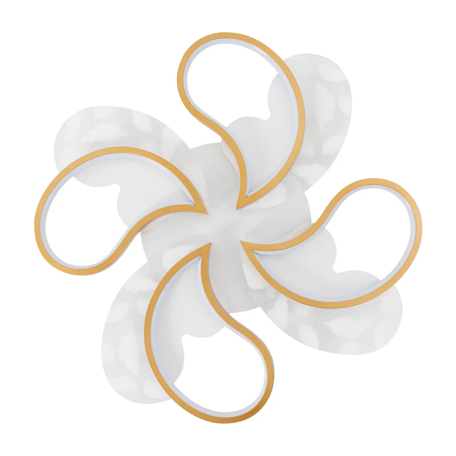 4-Lights Modern LED Acrylic Chandeleir Ceiling Light Fixtures Lamp 4480LM For Bedroom Living Room