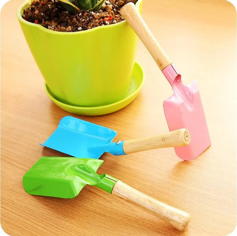Mini Gardening Shovel Colorful Metal Small Shovel Garden Spade Hardware Tools Digging Garden Tools Kids Spade Tool ni402