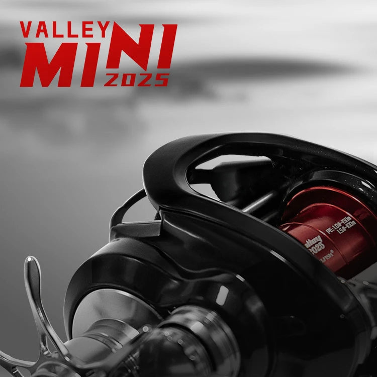 Valley Mini 2025 Baitcasting Reel with Magnetic Brake and 9+1 Bearings for River Fishing
