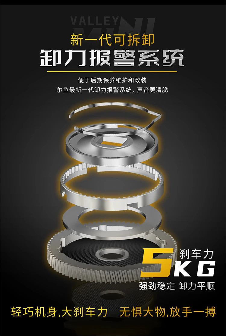 ERYU Mini 2025 Aluminum Alloy Baitcasting Reel with Magnetic Brake and 9+1 Bearings for Lure Fishing