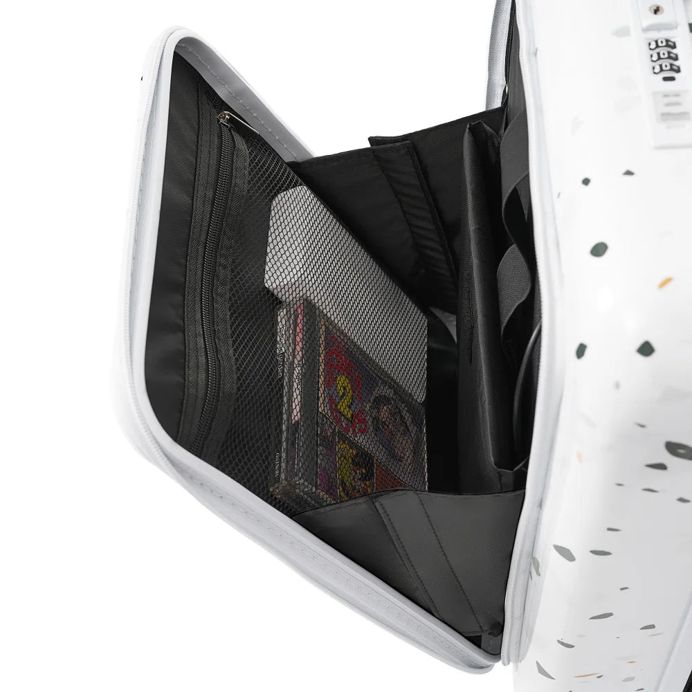 USB Port 20 24inch Front Opening Design Airline Certified Carry on Luggage ABS+PC Hard Shell Luggage with Spinner Wheels