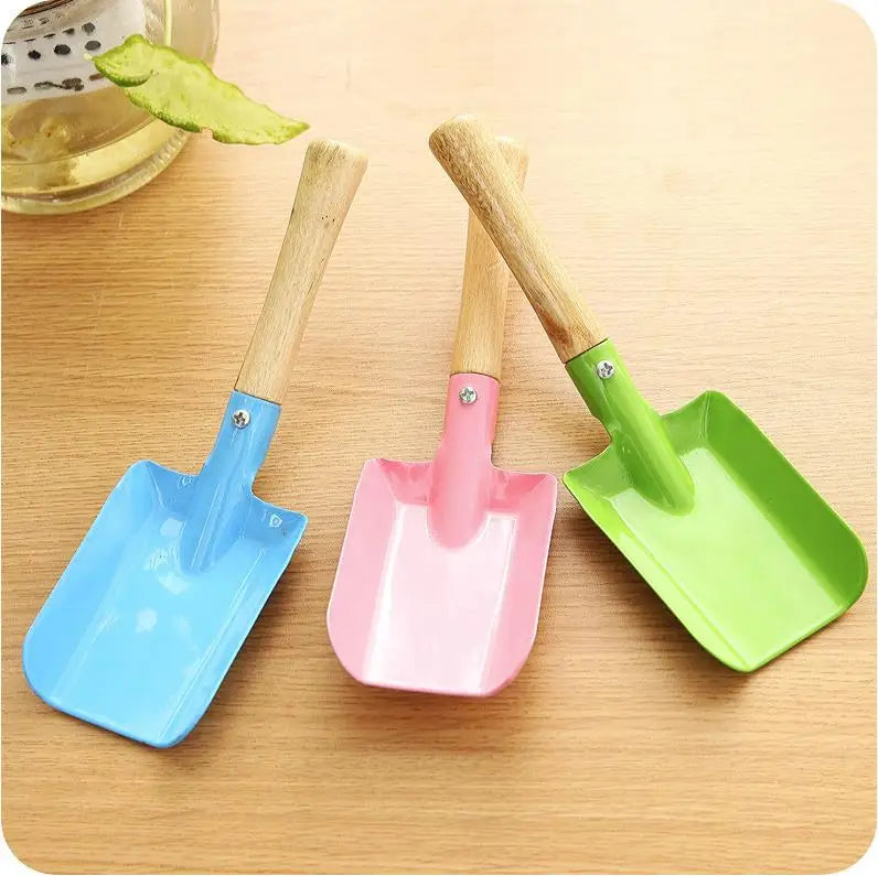 Mini Gardening Shovel Colorful Metal Small Shovel Garden Spade Hardware Tools Digging Garden Tools Kids Spade Tool ni402