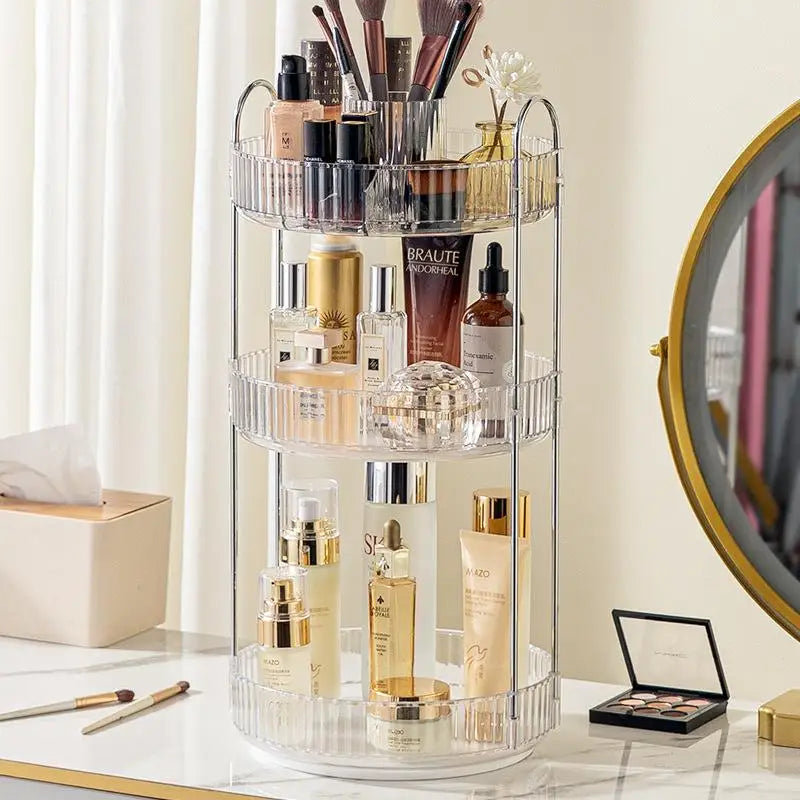 Luxury Rotating eup Storage Ra Perfume Cosmetic Organizer elf for Batoom Kitchen Desktop Skin Care Products Holder