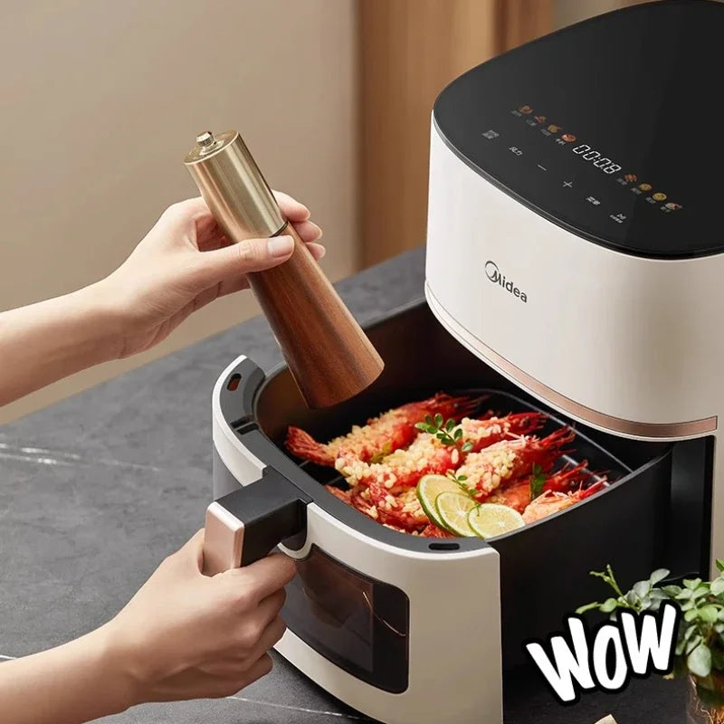 Large Capacity Air Fryer for Household Use Modern Kitchen Appliance Electric Cooking Machine with No Flip Visual Feature