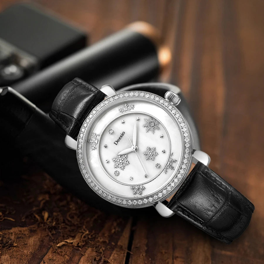 Deesio Original Design Watch Woman E2010 30m Waterproof Trend Quartz Wristwatch Fashion Luxury Band Women's Wristwatch Clock Y2k