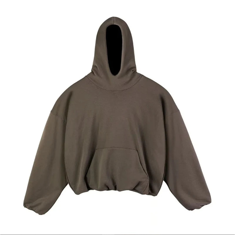 European style wide round tie pocket hoodie neutral Gothic street trend multi color fashion oversized hoodie hoodie streetwear