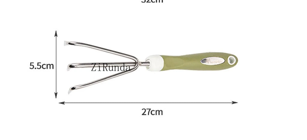 ~Gardening Stainless steel shovel tool 3-piece set Household potted plant planting flower shovel growing vegetable digging shove