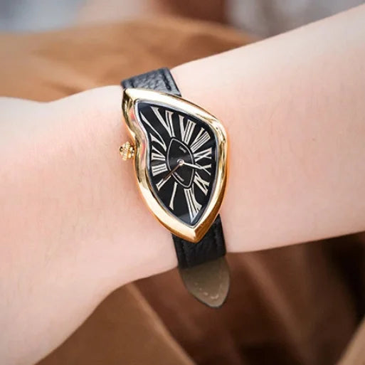 CRONUSART Women Quartz Watch 28mm*46mm Luxury Ladies Wristwatch Irregular Case Crystal Mirror Thickness 8.1mm