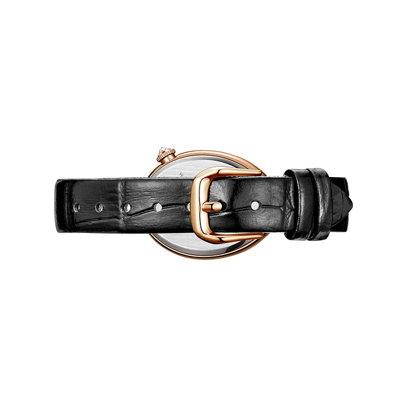 DITALING Women Luxury Watch Ladies Watches Vintage Quartz Wristwatch 30M Waterproof Skeleton Water Drop Shape Case Crystal Bezel