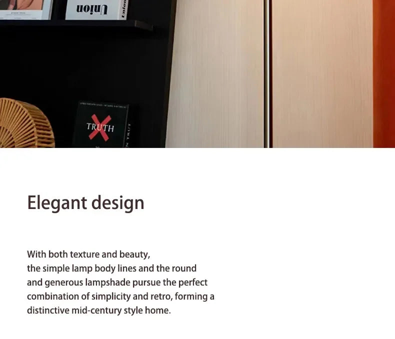 Bauhaus Living Room Retro Glass Table Lamp Gradient Orange Mushroom Floor Lamp Living Room Bedroom Atmosphere LED Lamp