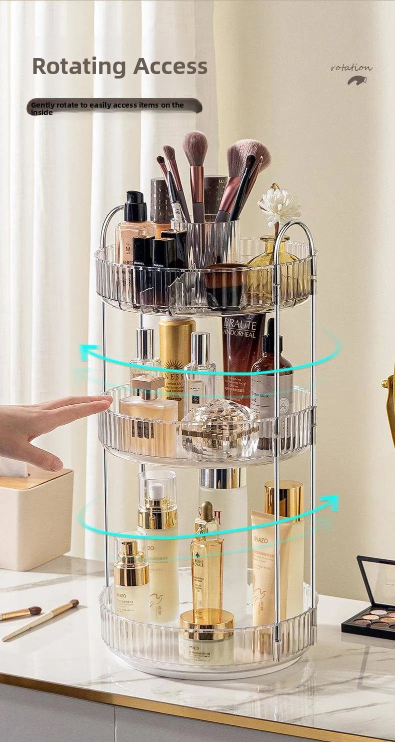 Luxury Rotating eup Storage Ra Perfume Cosmetic Organizer elf for Batoom Kitchen Desktop Skin Care Products Holder