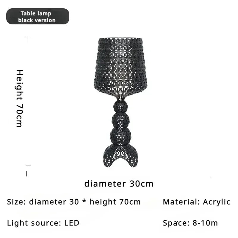 Italian designer's creative hollowed out floor lamp with living room feel, bedroom sofa decoration, atmosphere light