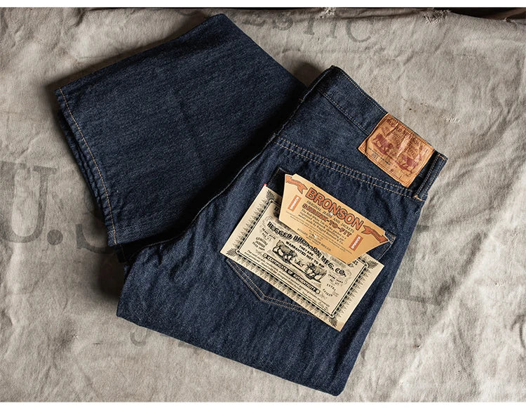 Rugged Bronson 70801XX Selvedge Jeans 1970s Indigo Raw Denim Pants Vintage 501XX