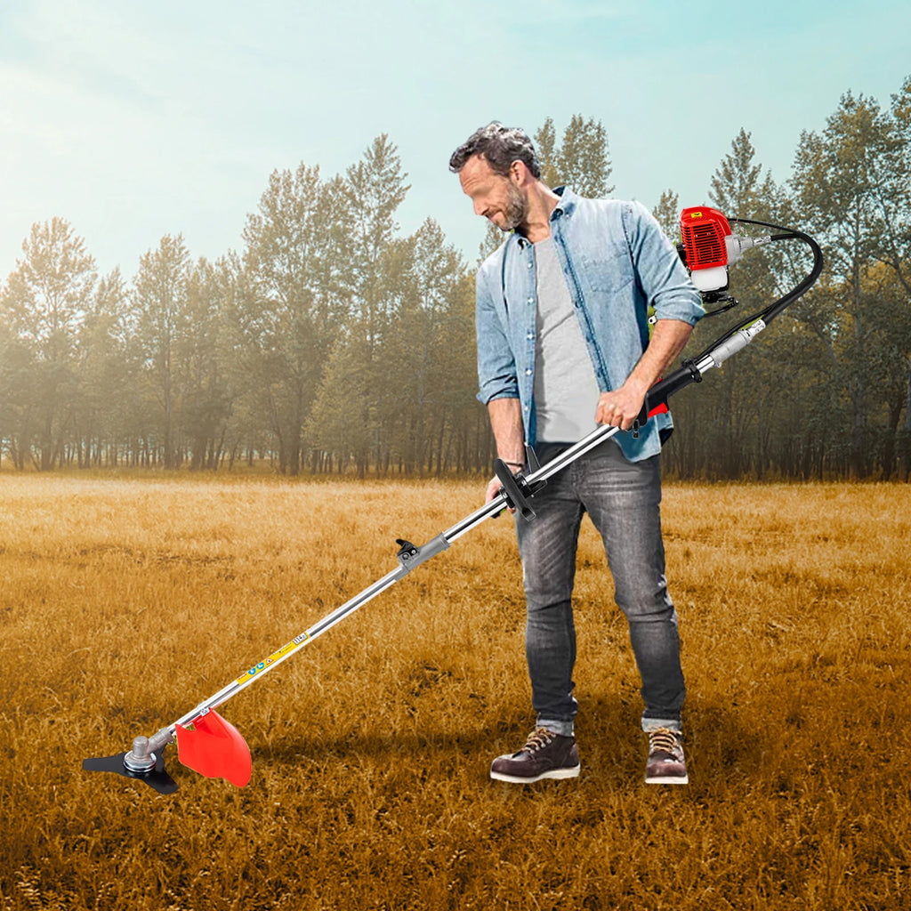 Powerful 52cc 4 in 1 Multi Functional Trimming Tools Gas Hedge Trimmer Weed Eater String Trimmer  Brush Cutter Pole Saw