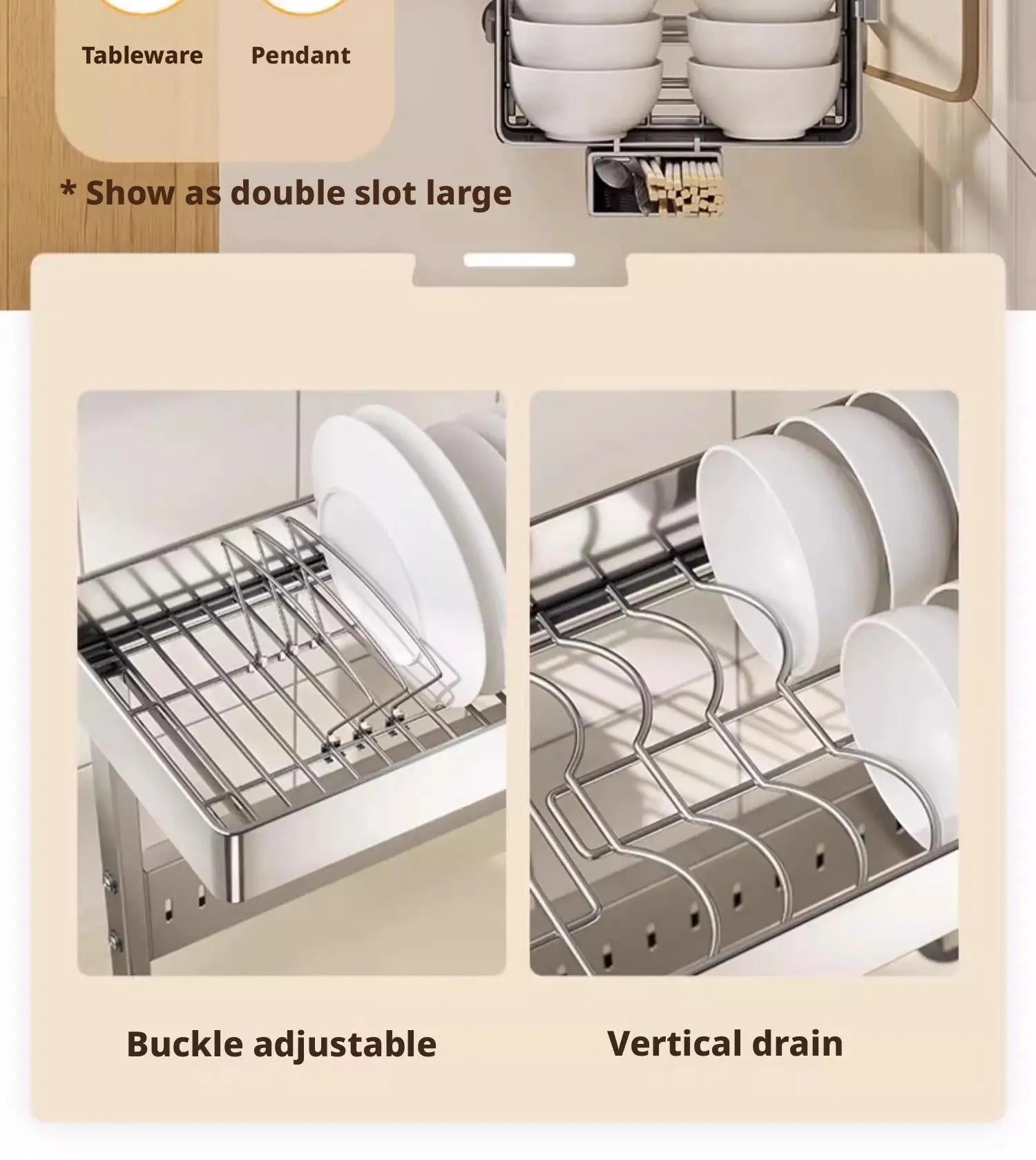Adjustable Sink Drying Rack Over The Sink Dish Drying Holder Stainless Steel Kitchen Storage Dish Drainer Auto Drainage Hanger