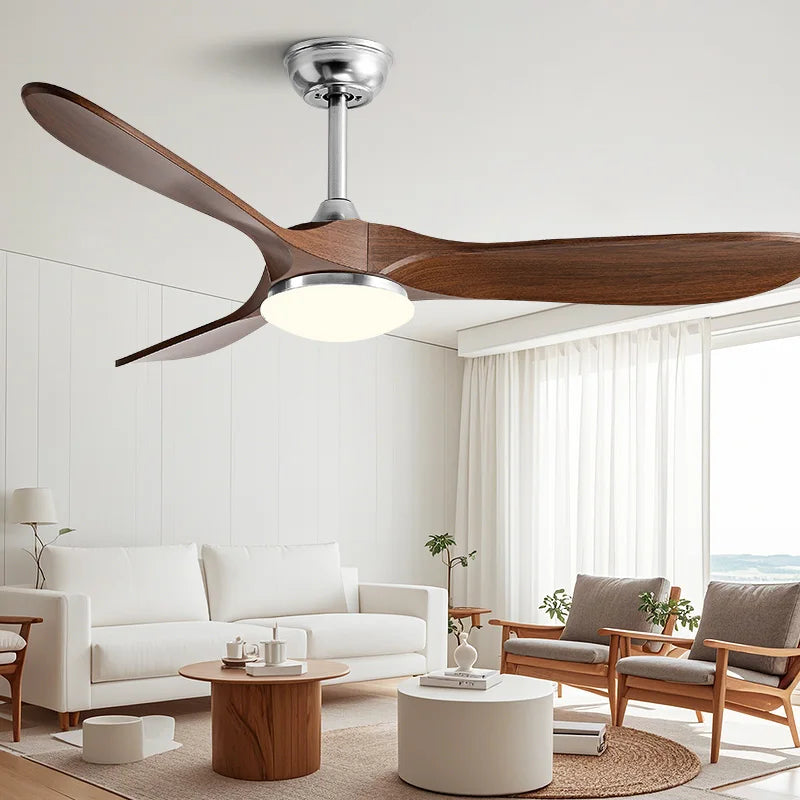 36 42 52 60 Inch Ceiling Fan Industrial Vintage ABS Ventilator with Light Remote Control Decorative Blower Retro Large Fans
