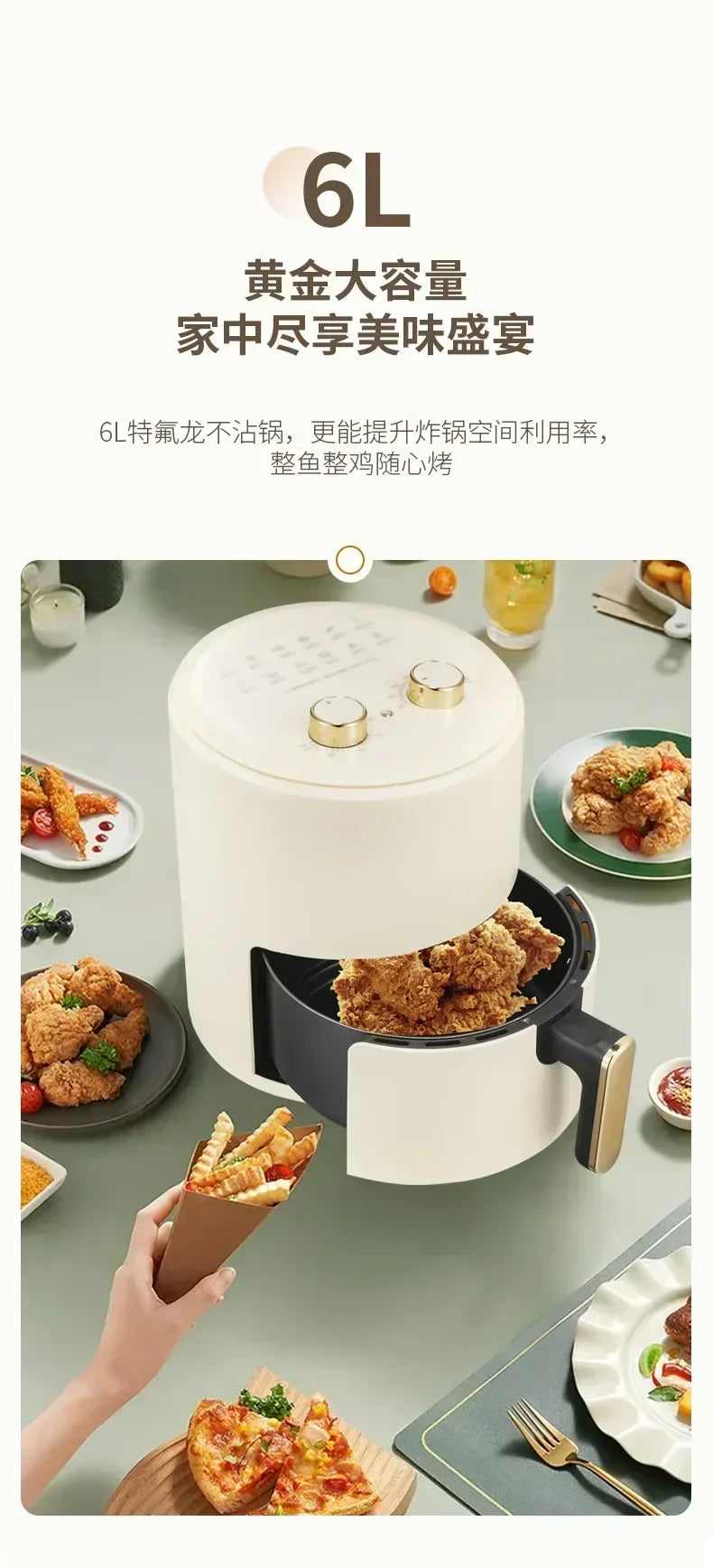 New360° Household Vacuum Cleaner For All-round Cleaning 6L Electric Vacuum Cleaner Produces Greater Air Volume