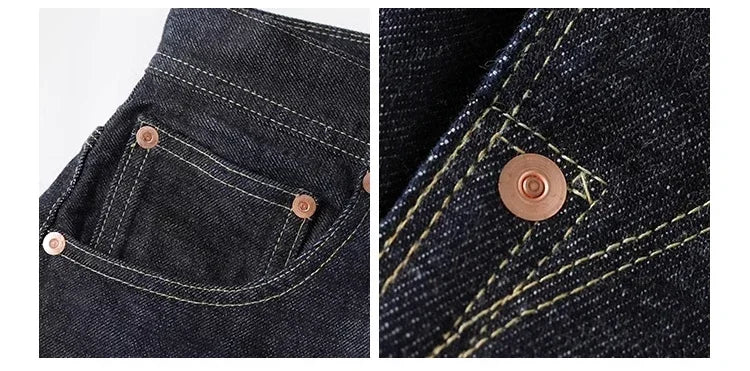 Non Stock 1936 Model Cowboy Selvedge Denim Jeans 36101B Amekaji Cinch Back Men Pants