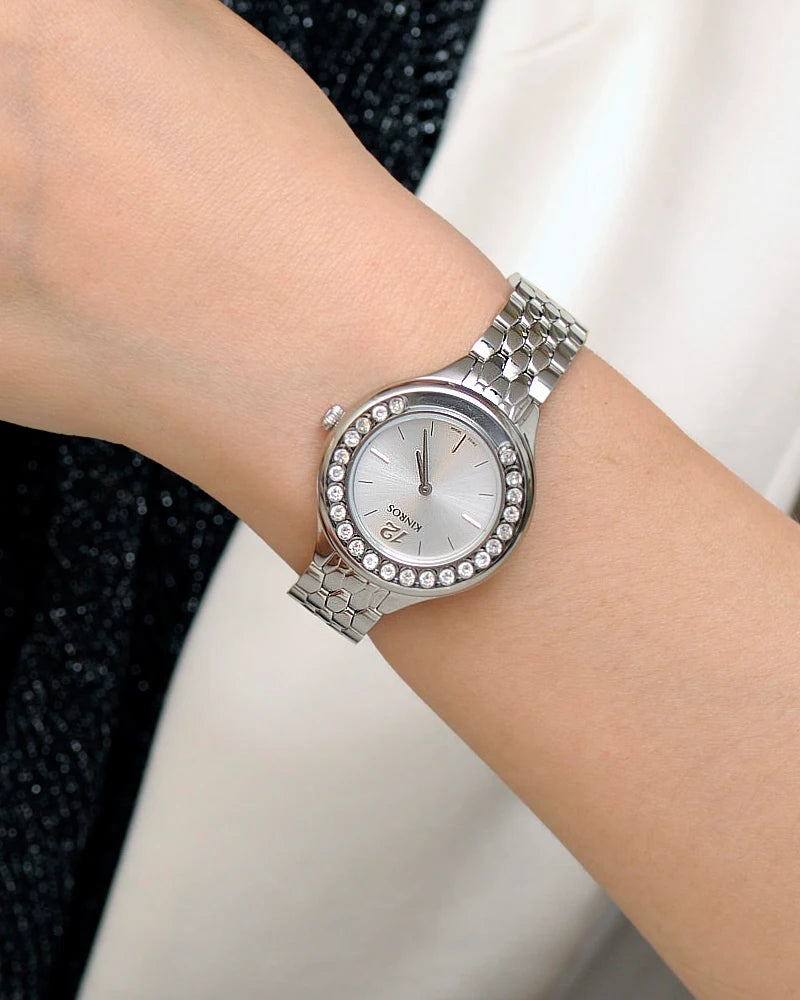 KINROS Women's pulsera Watch Accessories Elegant Luxury Diamonds, Free Shipping, Best Selling 2023, Gift, Sapphire Waterproof