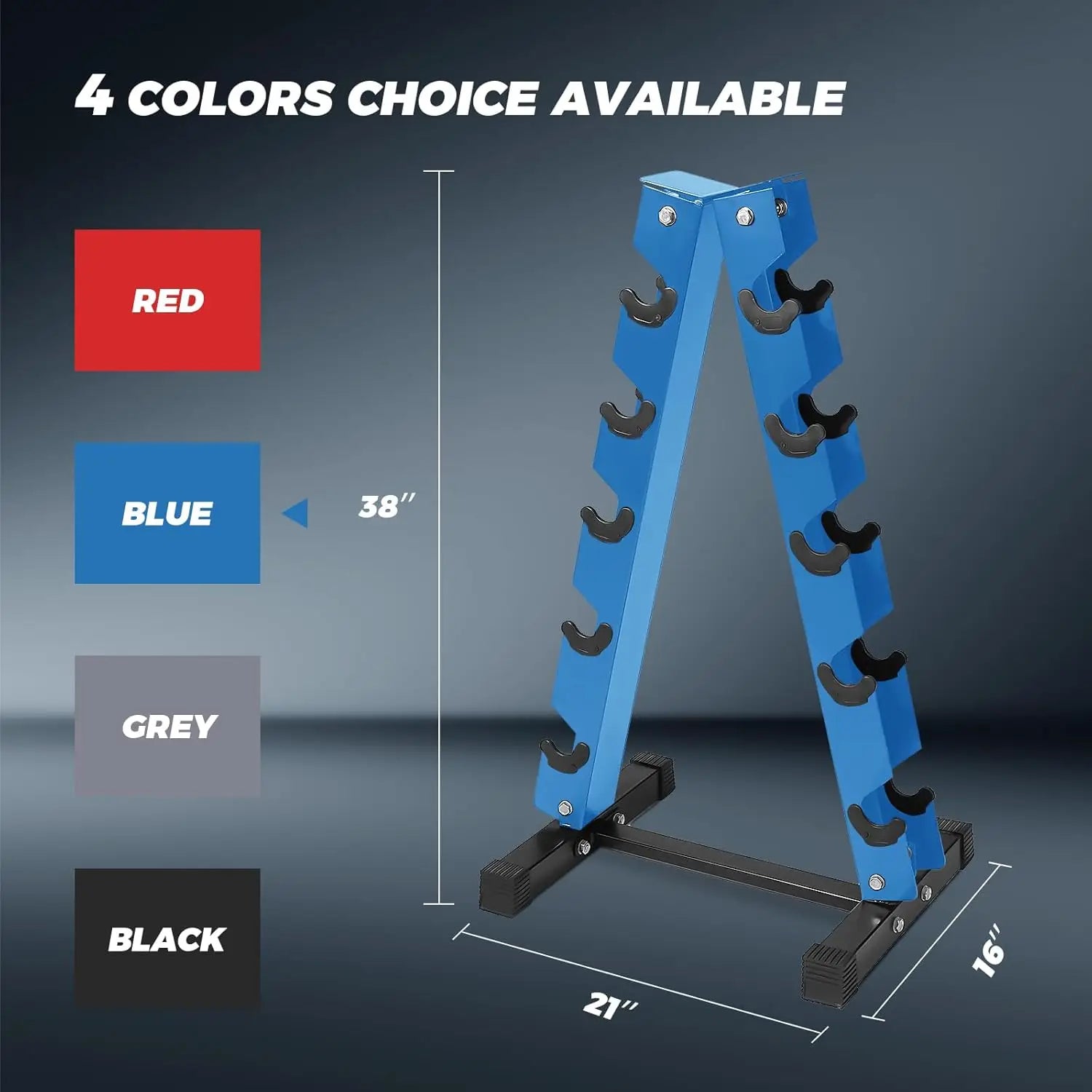 250LB 300LB RubberDumbbell Sets with Weights Rack Multiple Color Choices Available Great Gym Equipment for Home Strength Trainin