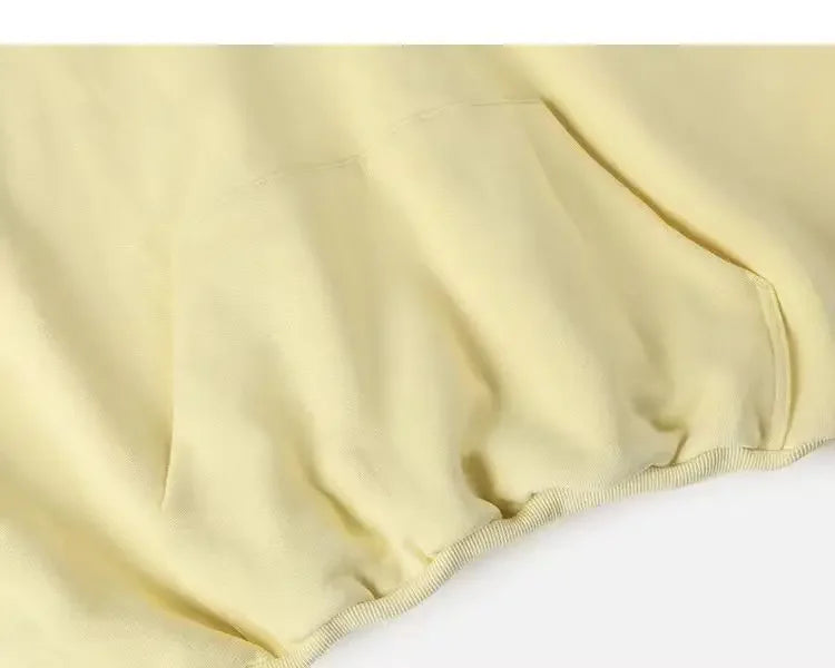 European style wide round tie pocket hoodie neutral Gothic street trend multi color fashion oversized hoodie hoodie streetwear