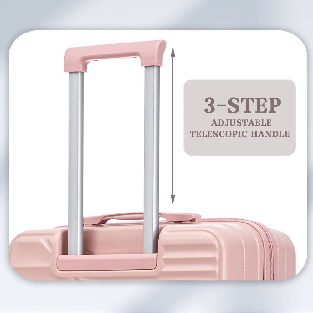 HIFINE TOURIST 20"/24"/28" 3 Pcs/set in ABS Spinner Wheel Luggage Carry on Suitcase Matching Color TSA Combination Lock