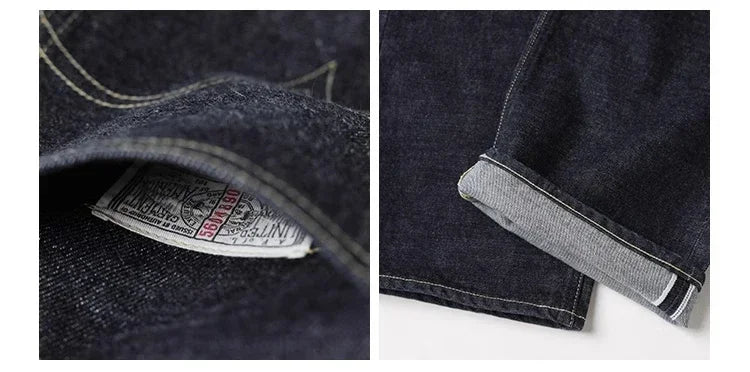 Non Stock 1936 Model Cowboy Selvedge Denim Jeans 36101B Amekaji Cinch Back Men Pants