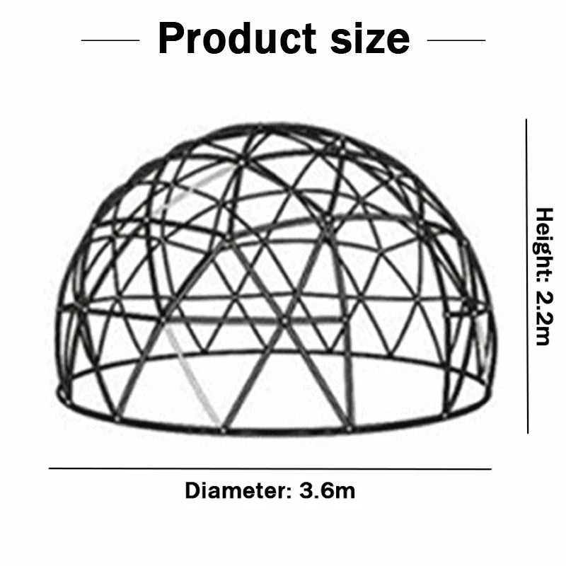 Transparent Starry Sky Tent, Eco-Friendly Material, Windproof, Waterproof, UV Resistant, Spacious for 6-8 People, Easy Assembly