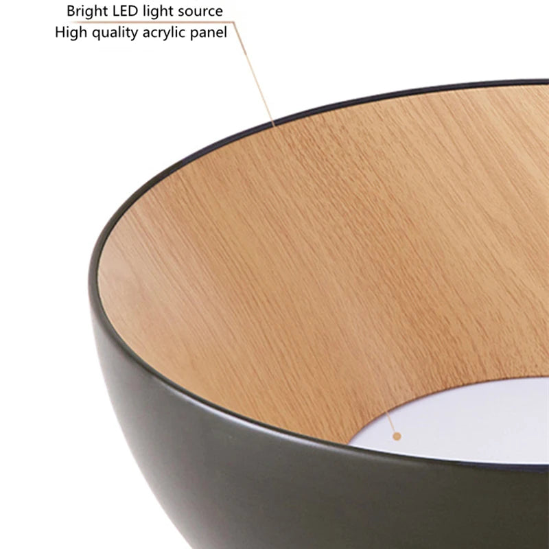 Nordic Wooden Ceiling Chandelier Modern Duo Ceiling Light For Hall Living Room Balcony Restaurant Creative Inclined Ceiling Lamp