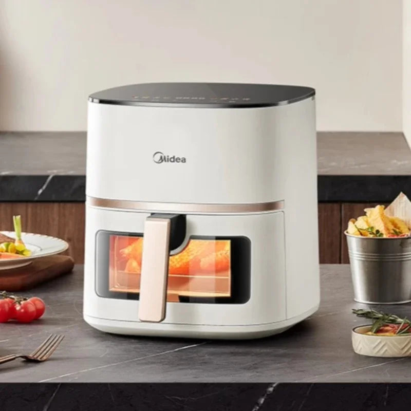 Large Capacity Air Fryer for Household Use Modern Kitchen Appliance Electric Cooking Machine with No Flip Visual Feature