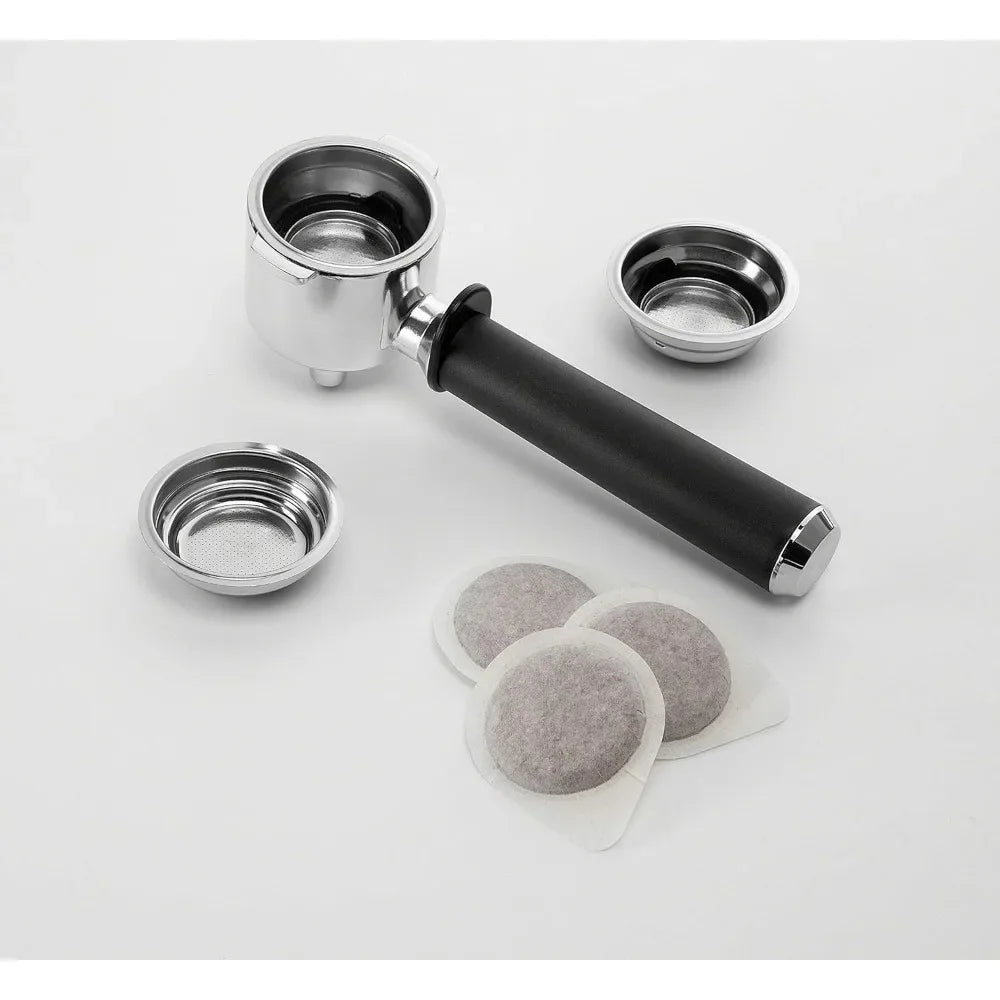 All-in-One Combination Coffee Maker & Espresso Machine + Advanced Adjustable Milk Frother for Cappuccino & Latte